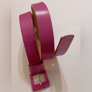 WCM pink leather belt for women. size - L. Used. good condition.